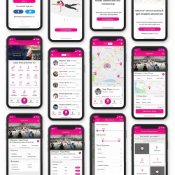 GET FIT - Find NearBy Fitness Classes App UI Kit