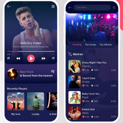Music App design for mobile