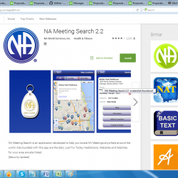 NA Meetings app